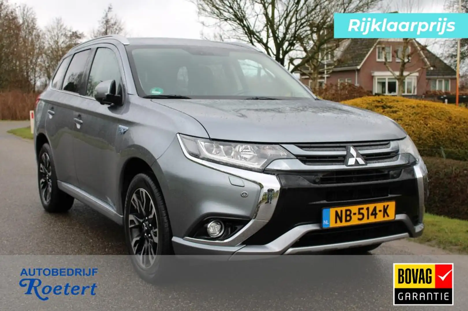 Mitsubishi Outlander 2.0 PHEV 203pk Automaat Prestige ECC/Navi/Camera/L Gris - 1