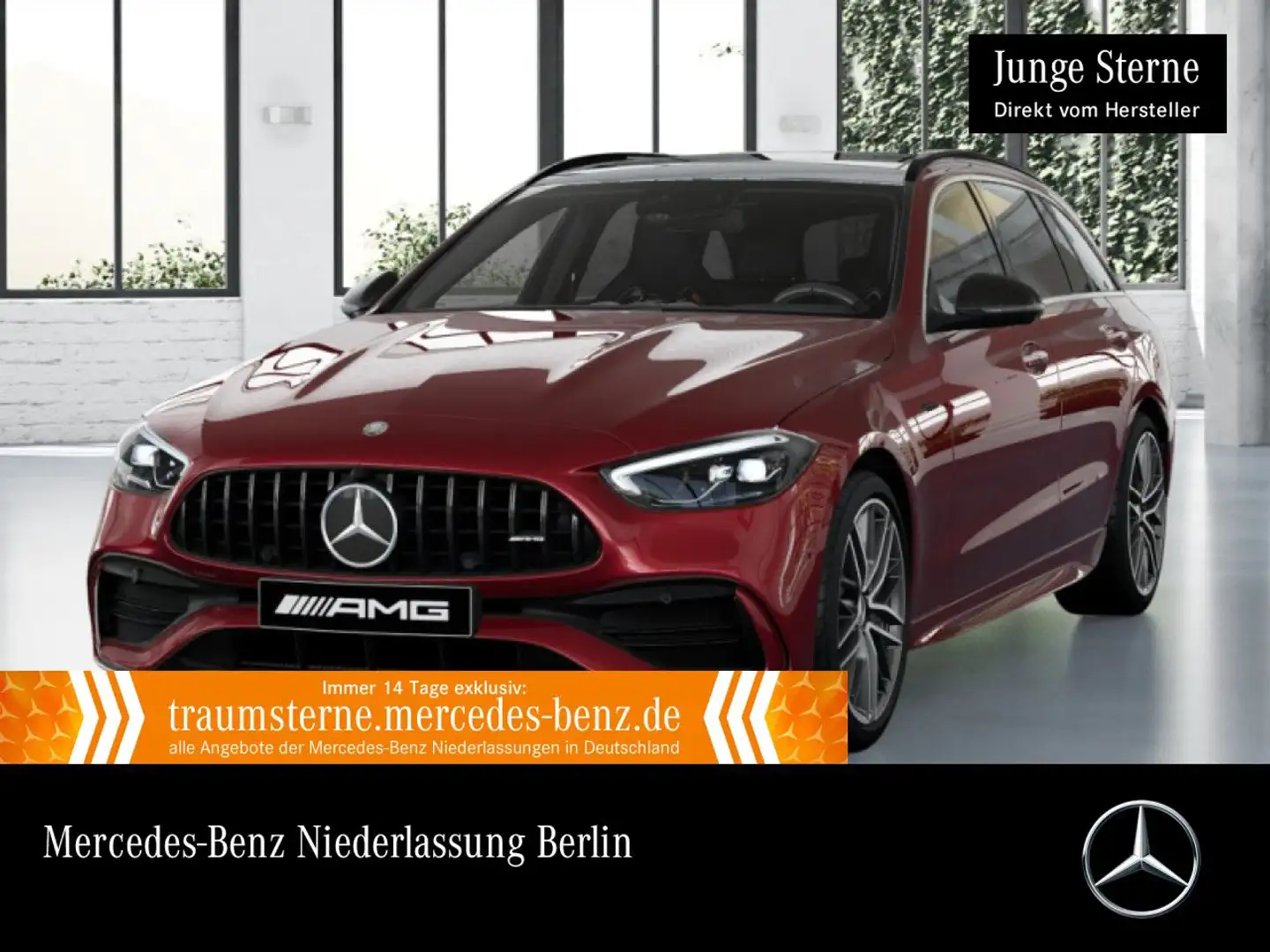 Mercedes-Benz C 43 AMG C 43 4M T-Modell NIGHT+DRIVERS+PANO+360+AHK+LED+9G Rouge - 1