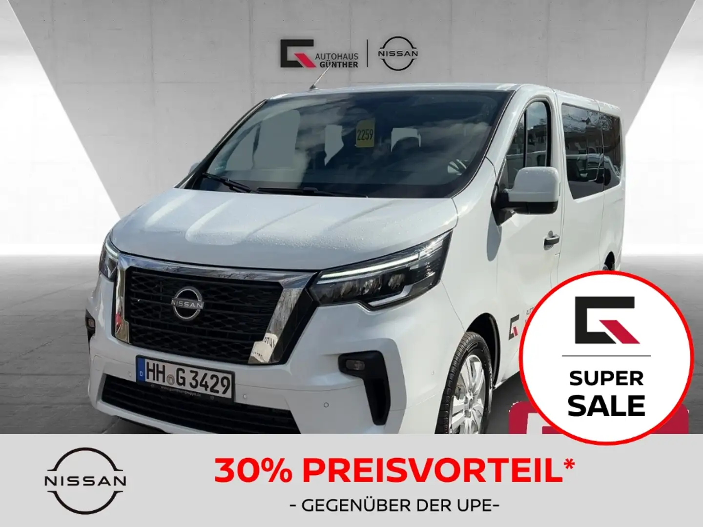 Nissan Primastar TEKNA Kombi8 L1H1 dCi170 DCT Design/Winter Blanc - 1