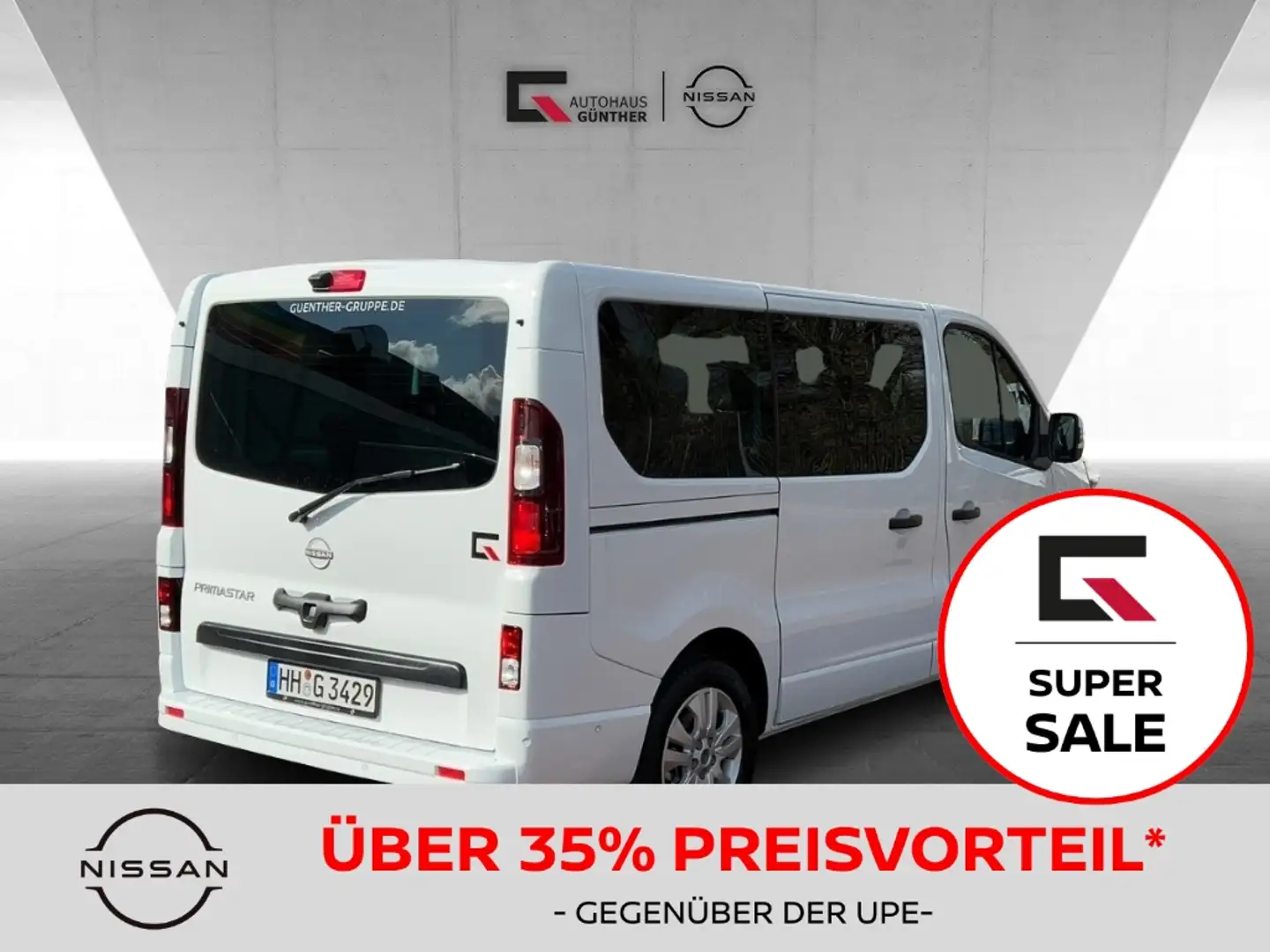 Nissan Primastar TEKNA Kombi8 Automatik dCi170 Winter&Design L1H1 Weiß - 1