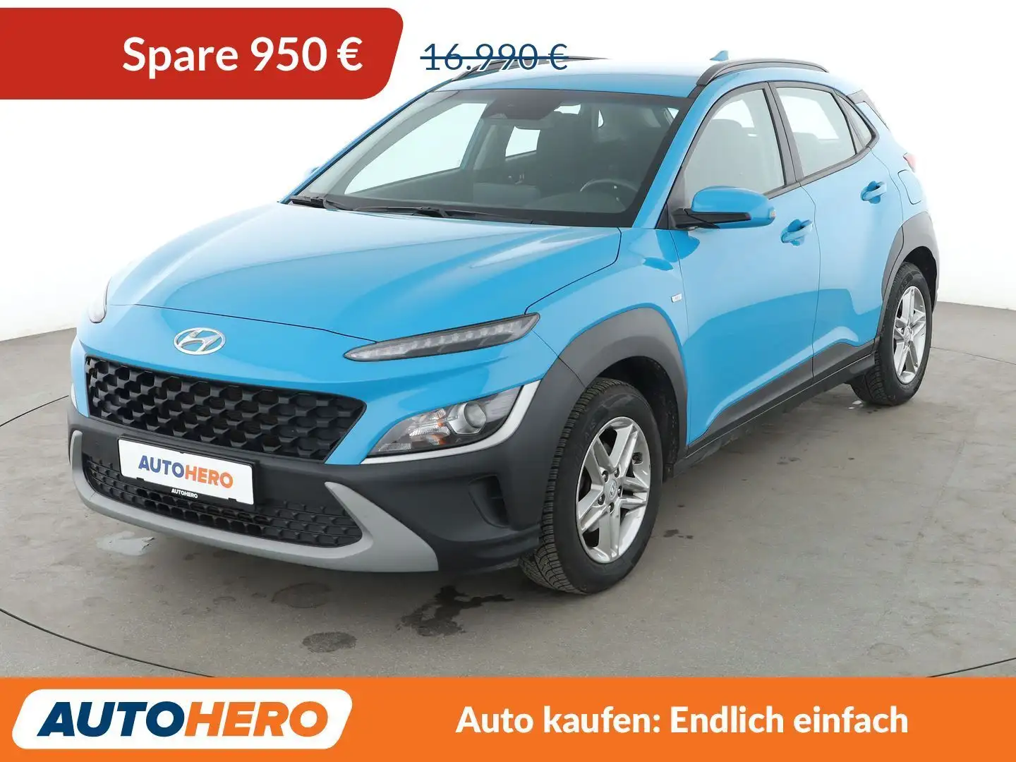 Hyundai KONA 1.6 CRDi Mild-Hybrid Tecno 2WD Aut*NAVI*TEMPO*CAM* Blau - 1