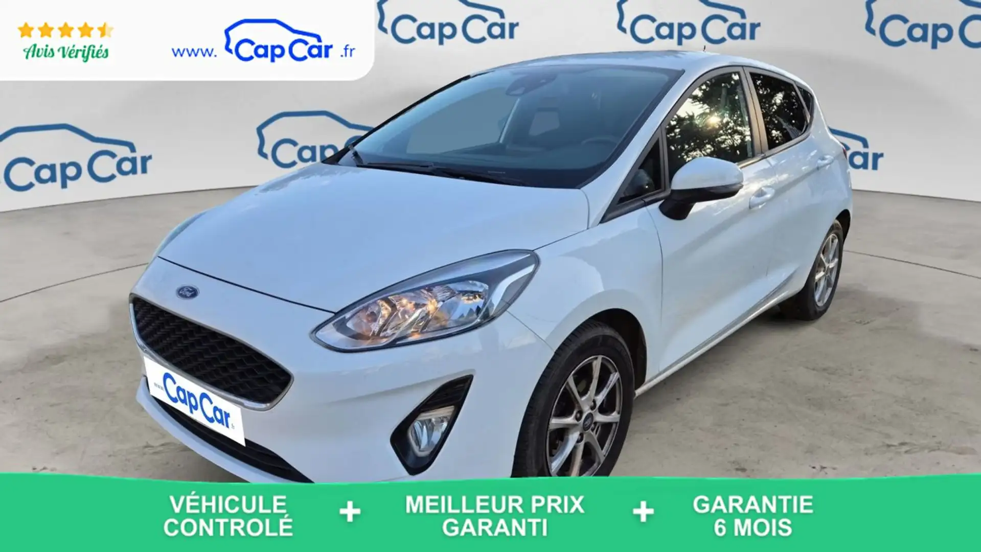 Ford Fiesta VII 1.1 EcoBoost 85 Trend Business - Première main 5 places Blanc - 1