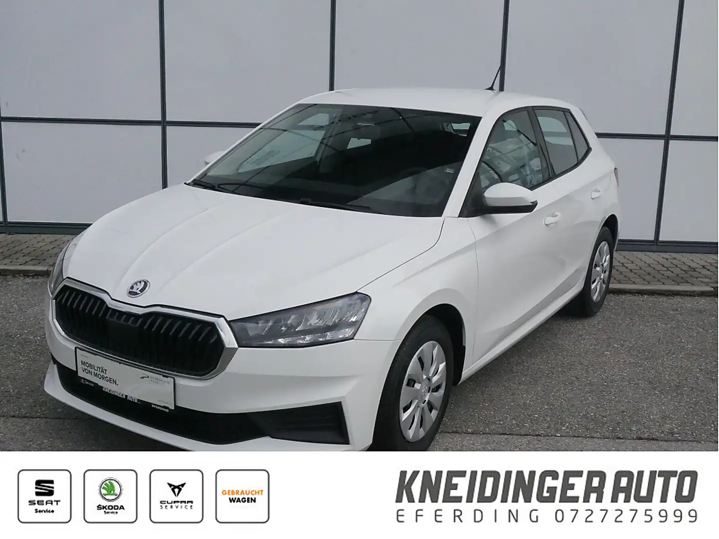 Skoda Fabia 1,0 MPI, Klima, Sitzheizung, Weiß - 1