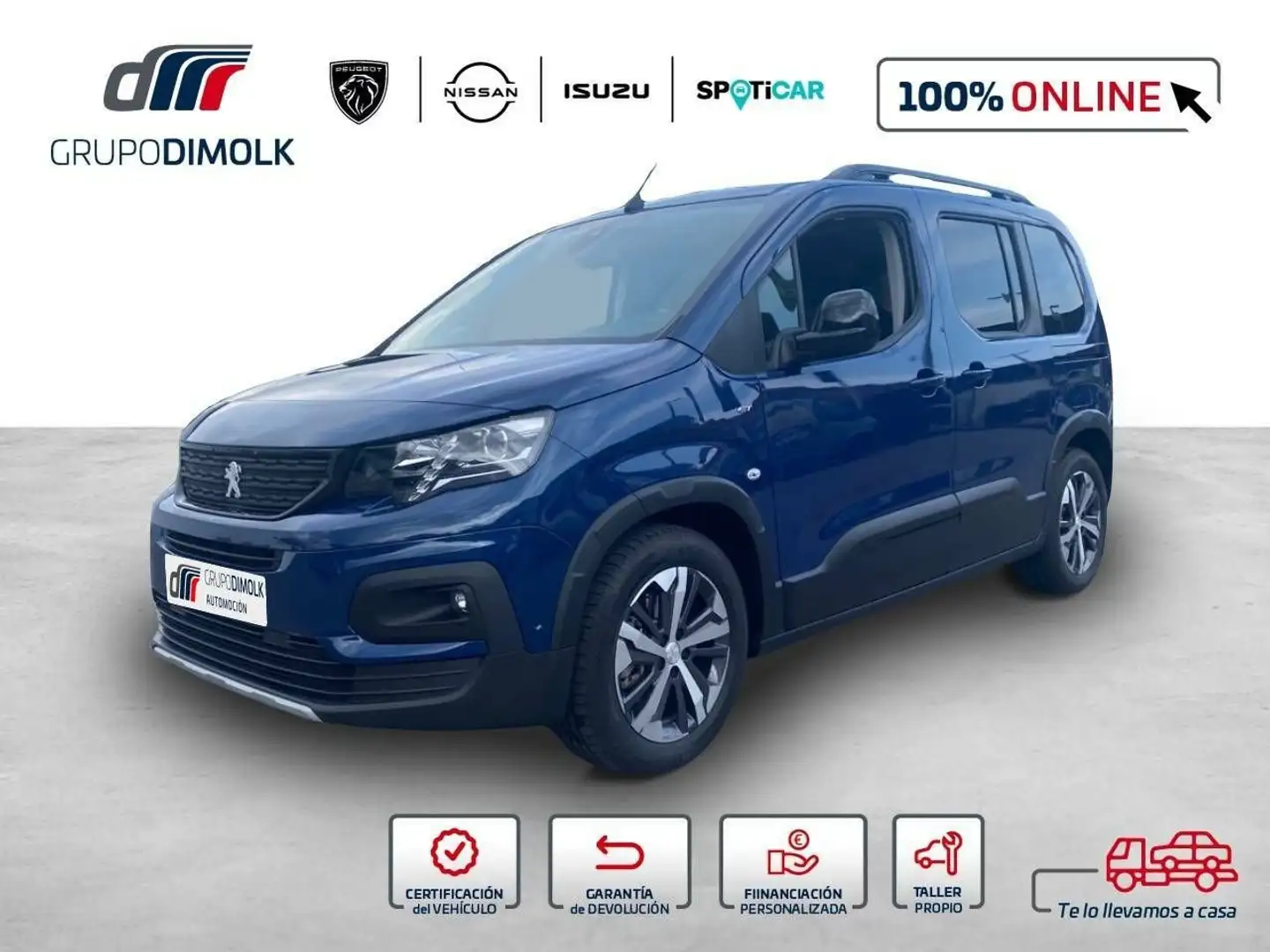 Peugeot Rifter e-Rifter 50kWh Standard GT 100kW Bleu - 1