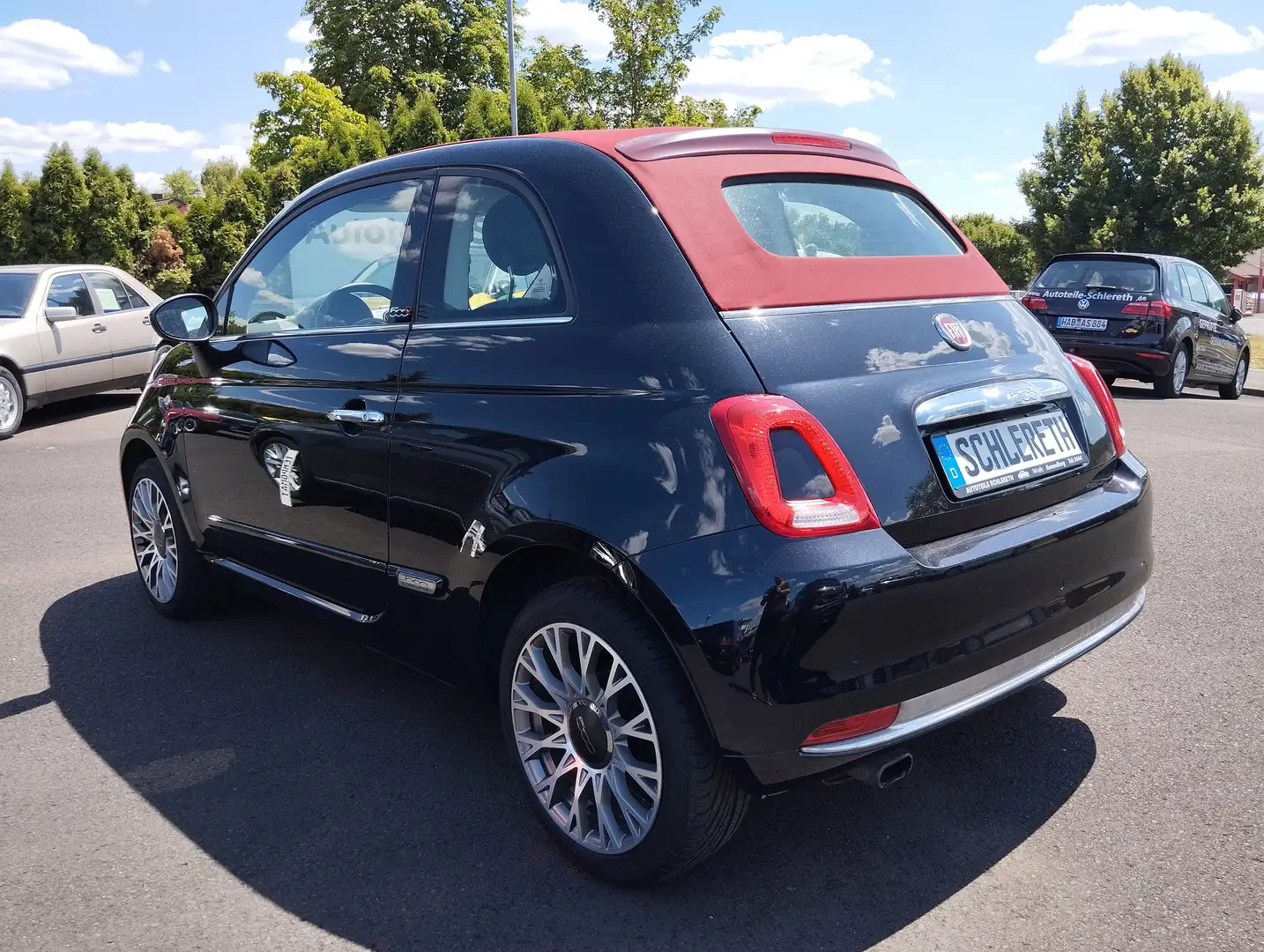 Fiat 500 Lounge, wenig km, elektr. Verdeck, Parkhilfe Noir - 2