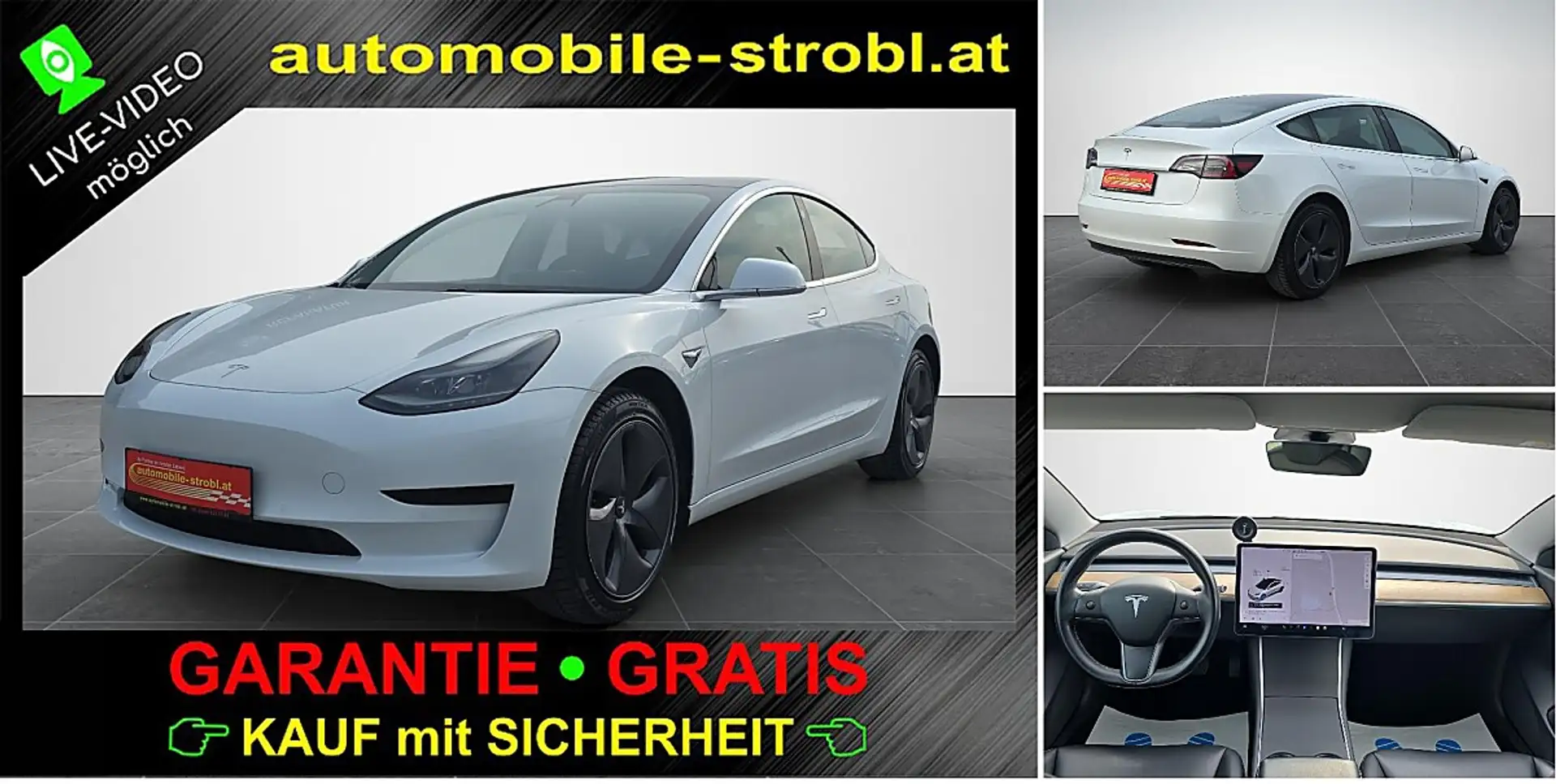Tesla Model 3 *Auto.P*GARANTIE* Weiß - 1
