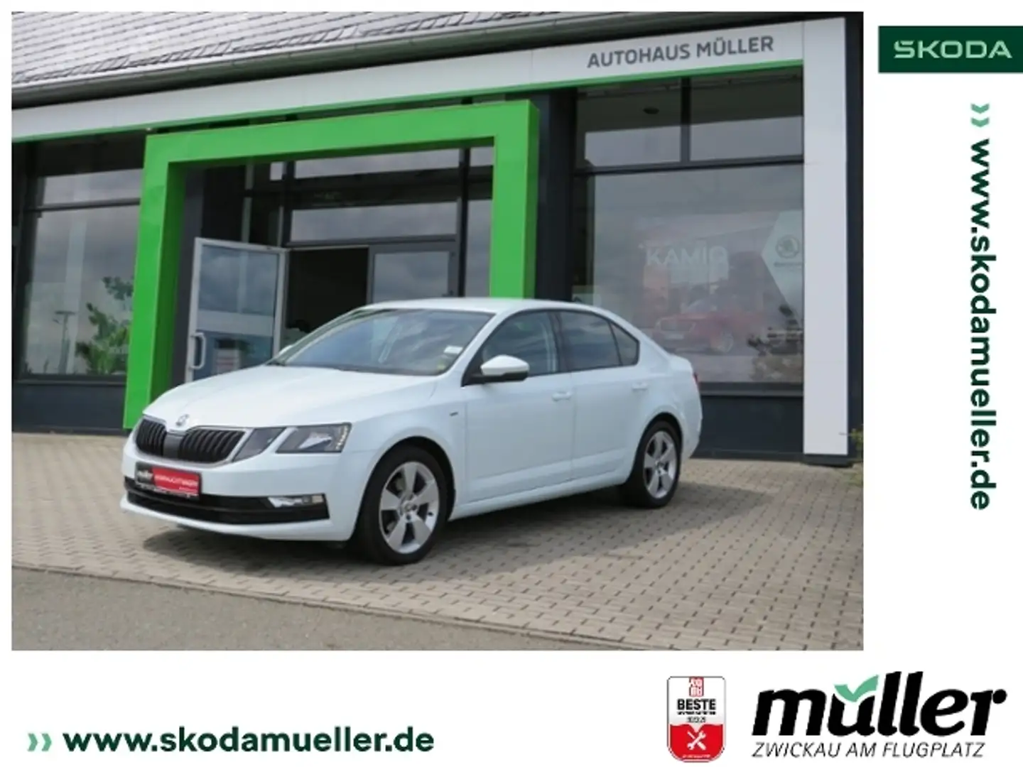 Skoda Octavia Lim. Clever 2.0TDI 110kW 1. Hand Biały - 1