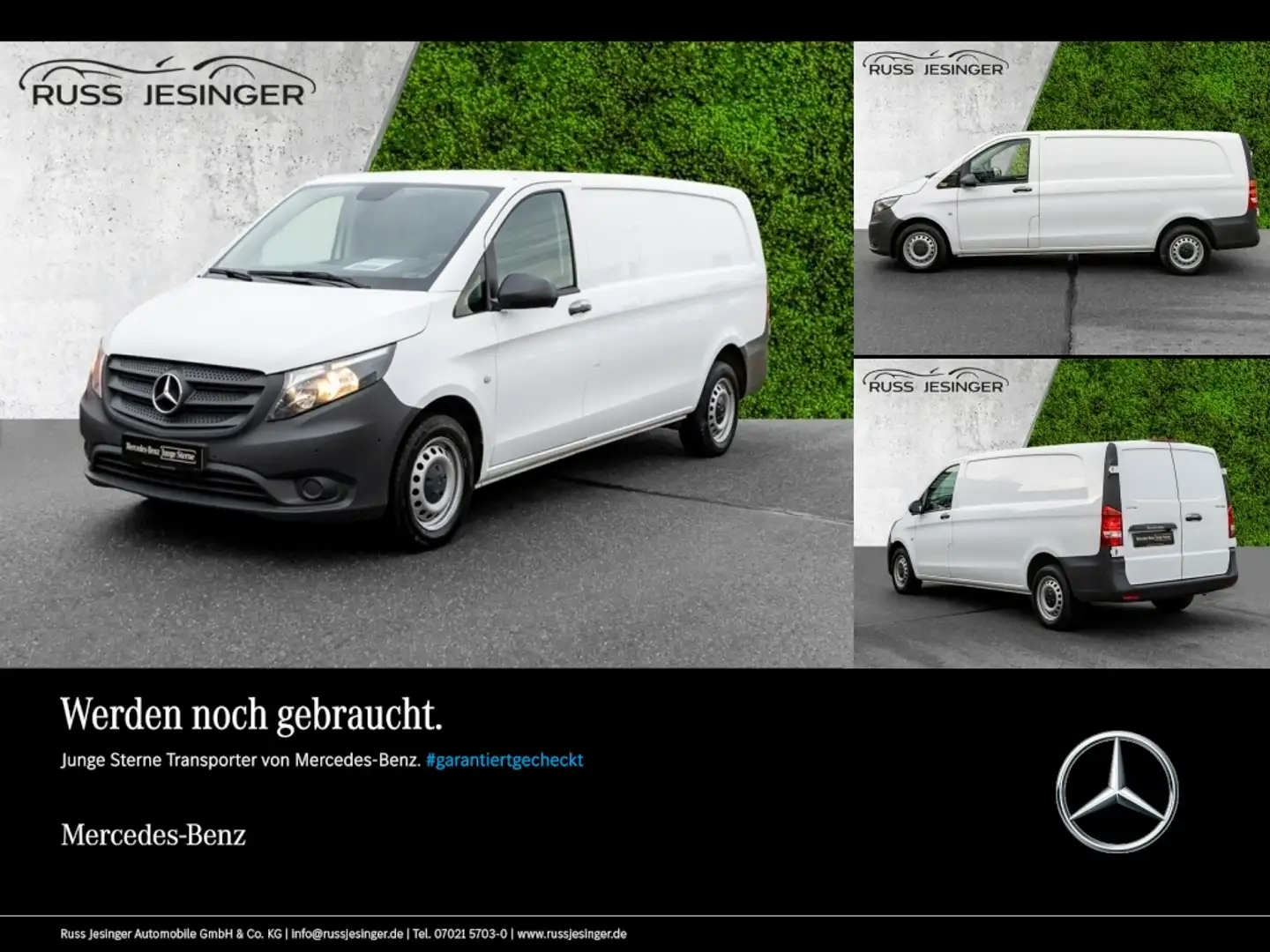 Mercedes-Benz Vito 114 CDI Kasten Extralang *Klima*Navi*Kamera Blanc - 1