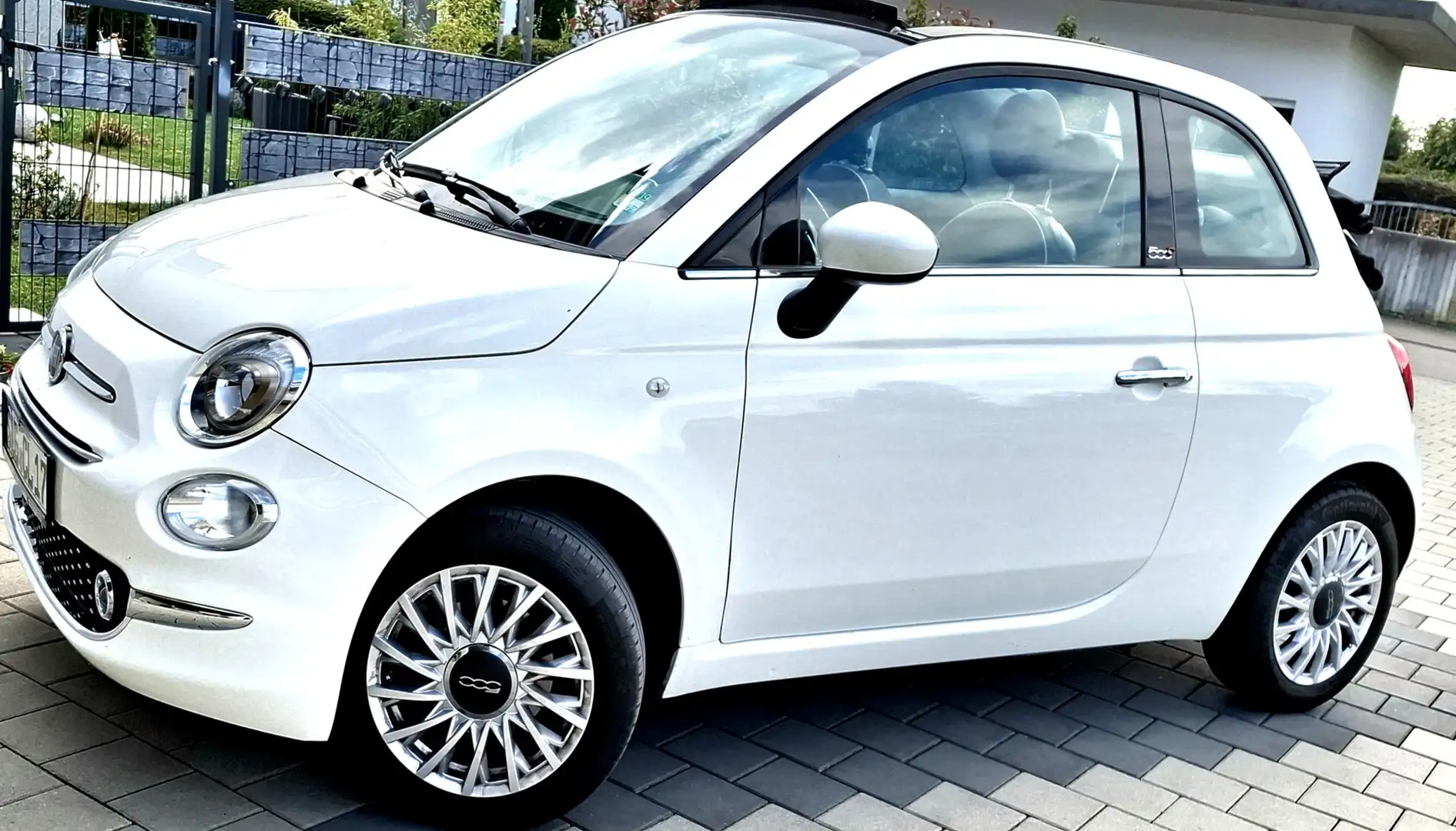 Fiat 500C 500+C+1.2+8V+Lounge Weiß - 2