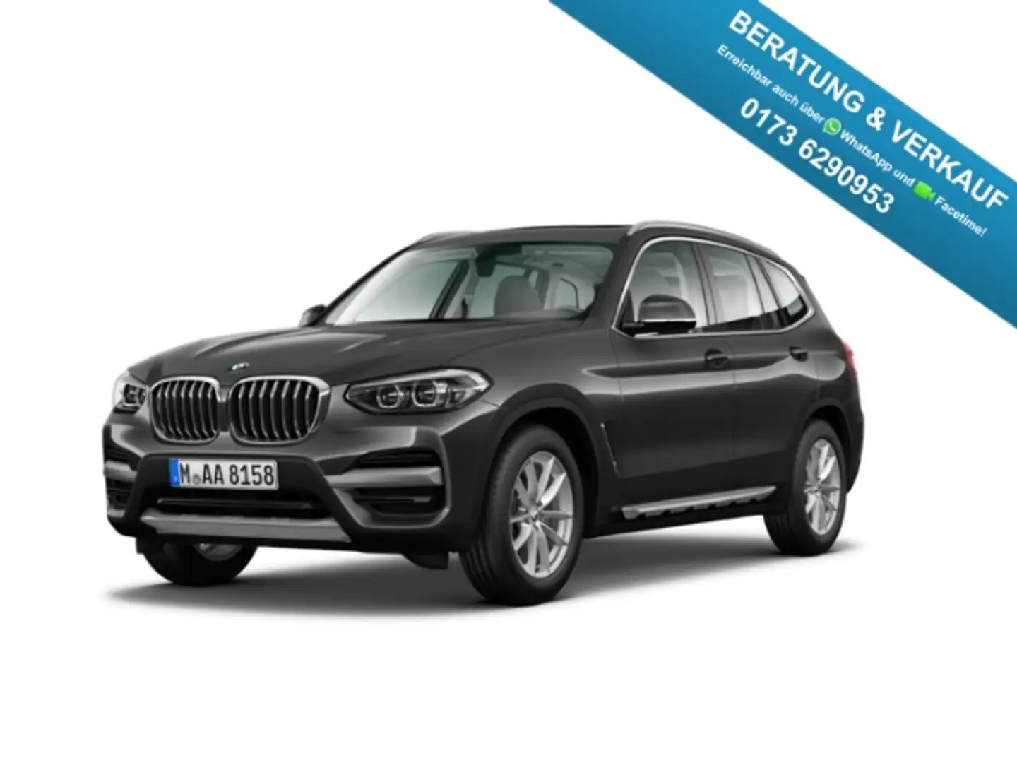 BMW X3 xDrive20d xLine Aut. LED Pano AHK DAB HiFi Gris - 1