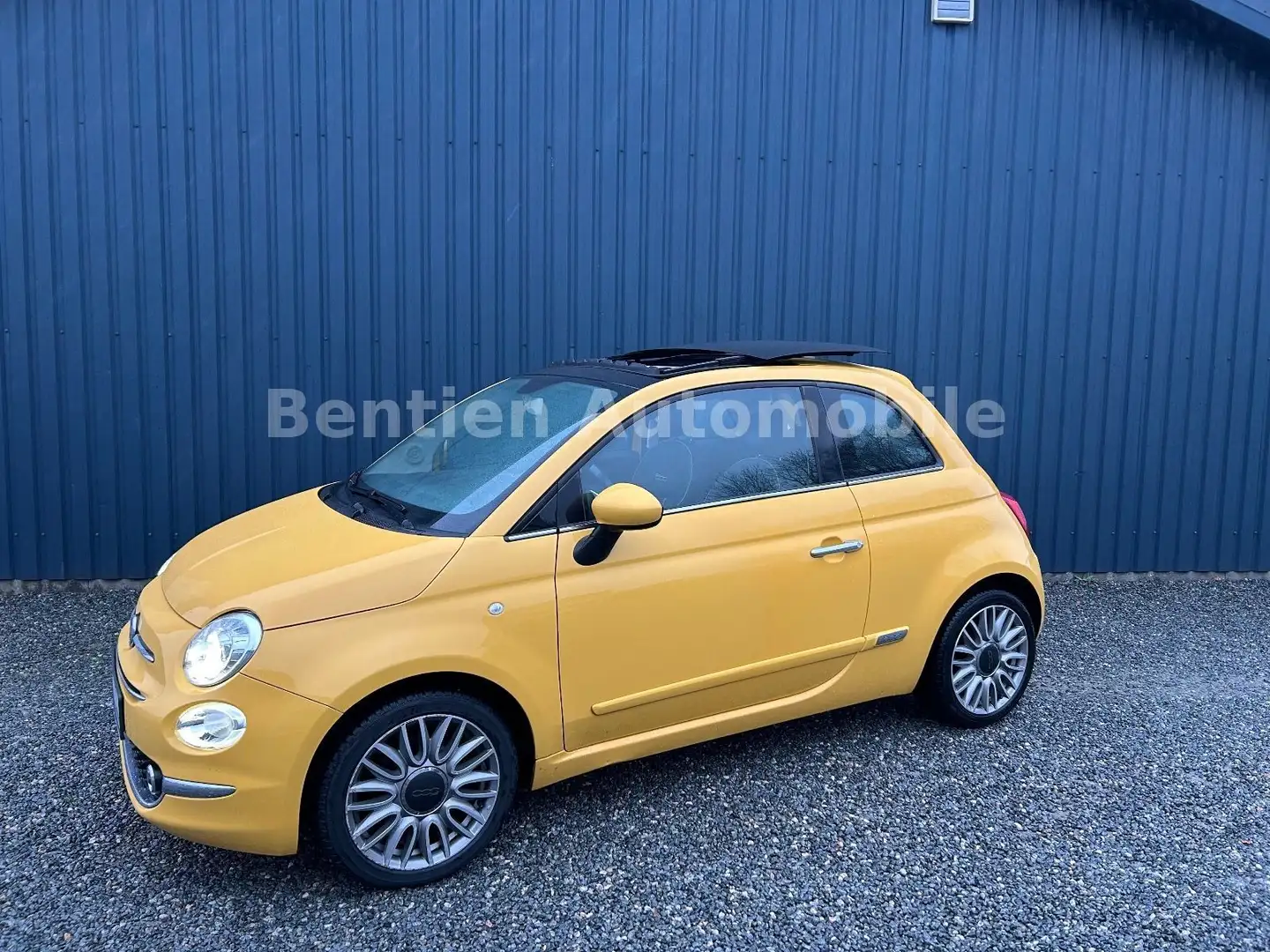 Fiat 500 Klima,el.Dach,Xenon, PDC,Alu mit Ganz Gelb - 1
