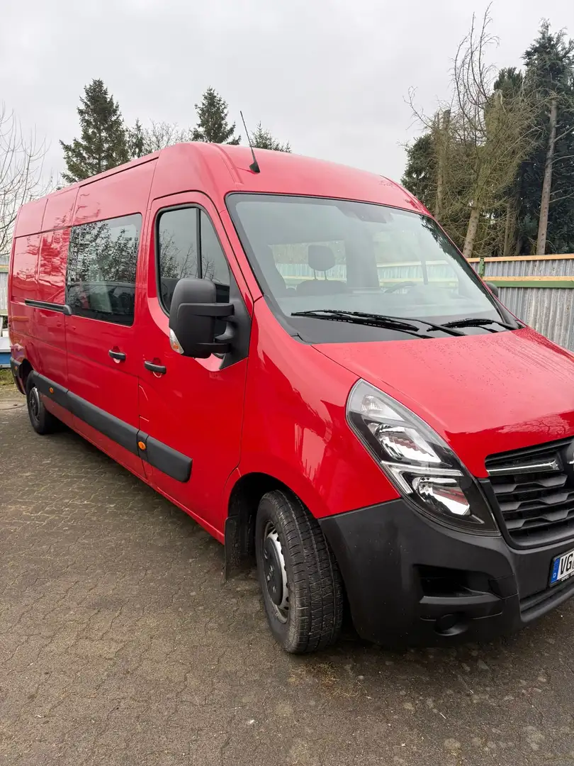 Opel Movano HKa L3H2 3,5t DoKa Czerwony - 2