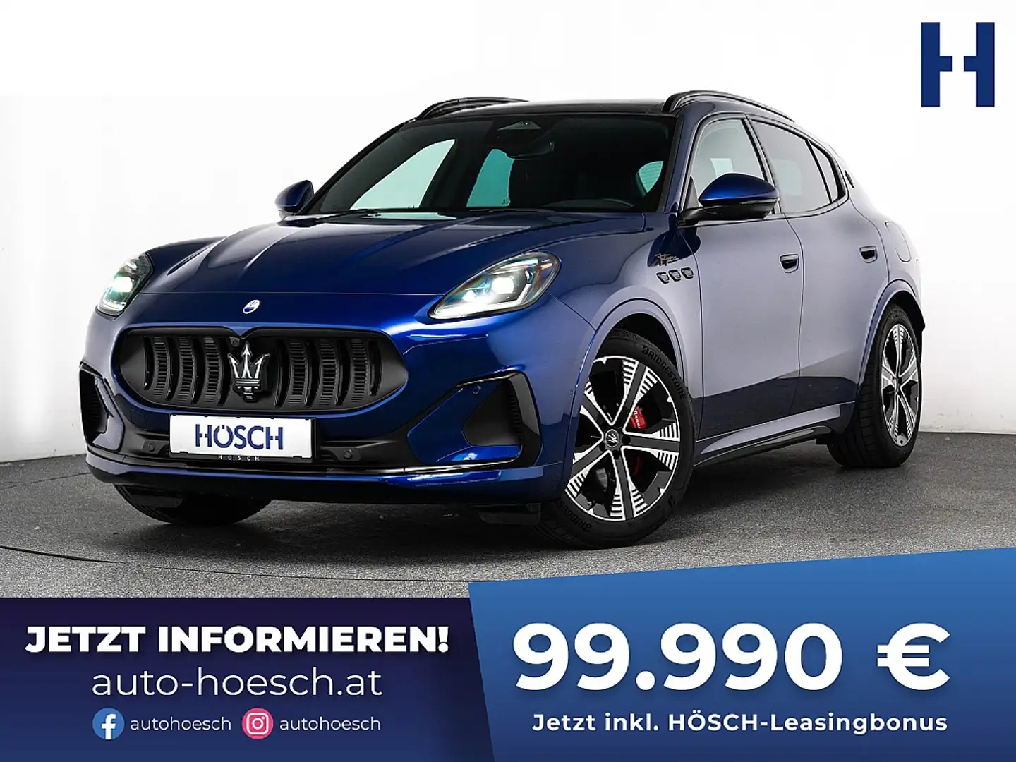 Maserati Grecale Folgore MATRIX PANO 360° ASSISTENZ ++ Kék - 1