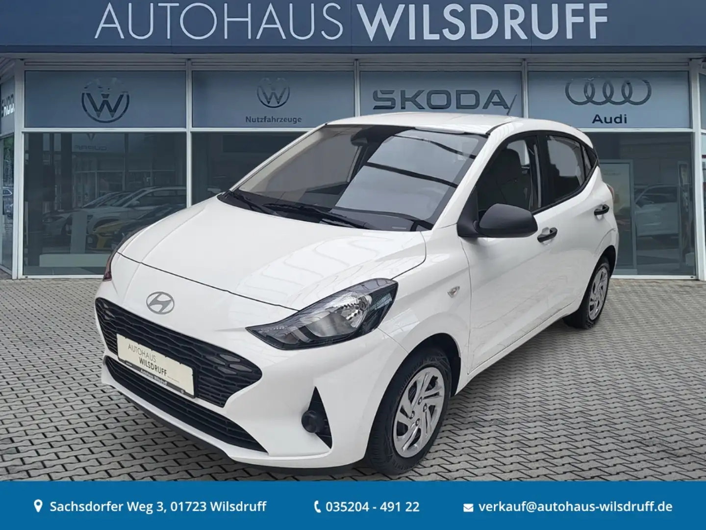 Hyundai i10 1.0 5 Gang Comfort Klima 5J-Grantie NAVI RFK Weiß - 1