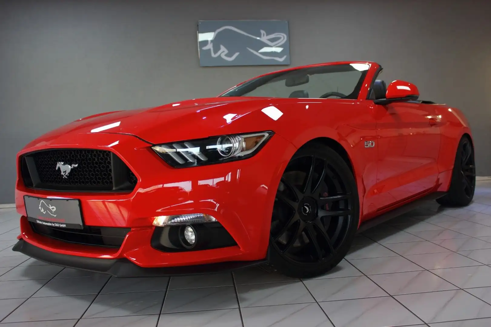 Ford Mustang 5.0 V8 CABRIO Auto~DEUTSCH+UNFALLFREI+AG Rot - 1