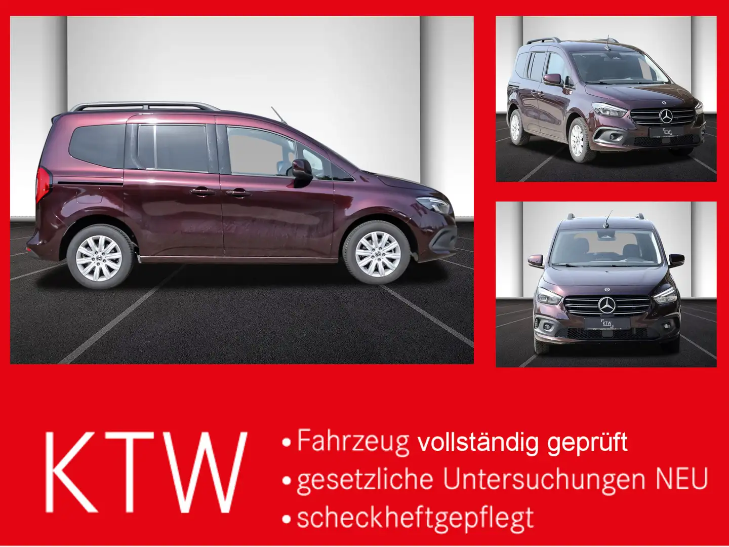 Mercedes-Benz T-Class d,Progressive Edition,Automatik,LED,MBUX Rood - 1