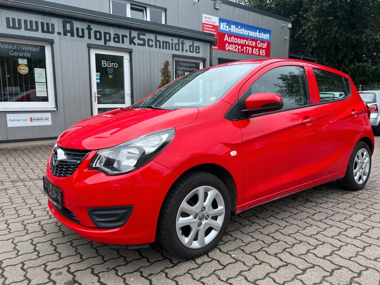 Opel Karl KLIMA°TEMP°8xBEREIFT°BT°MFLR°USB°AUX°USB°SH Rojo - 1