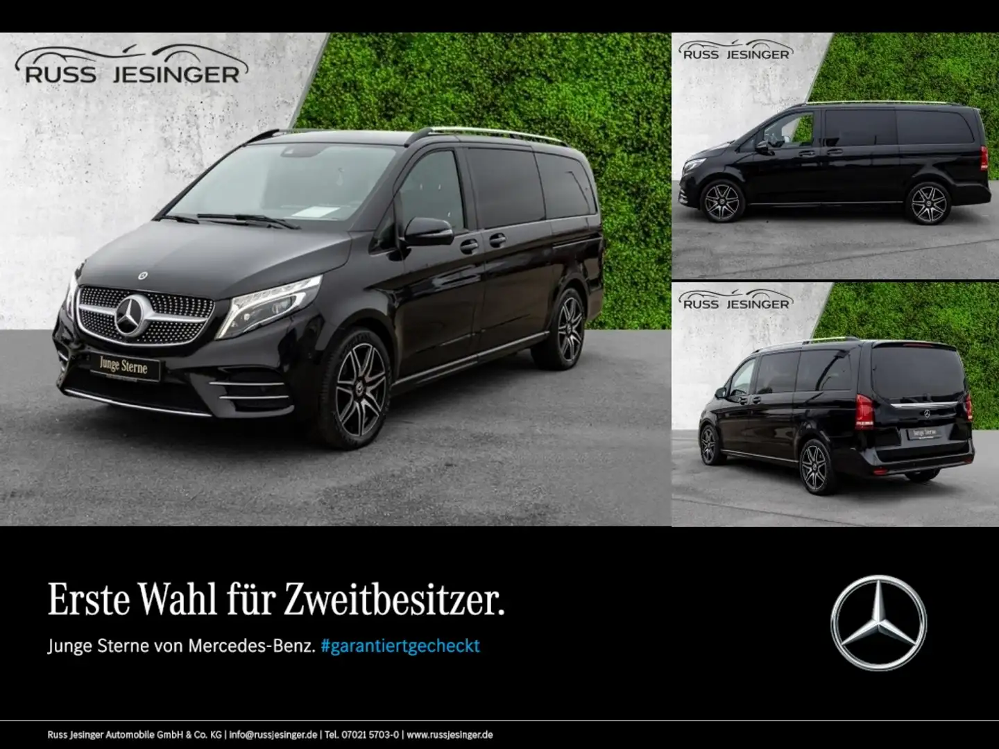 Mercedes-Benz V 300 d 4MATIC EDITION Lang *AMG*Pano*Burmester Schwarz - 1