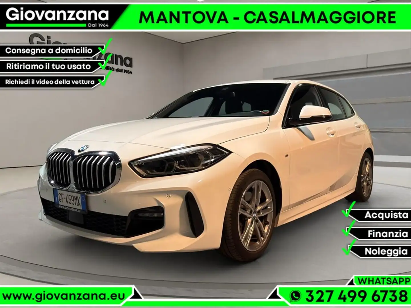 BMW 118 d Msport auto Weiß - 1