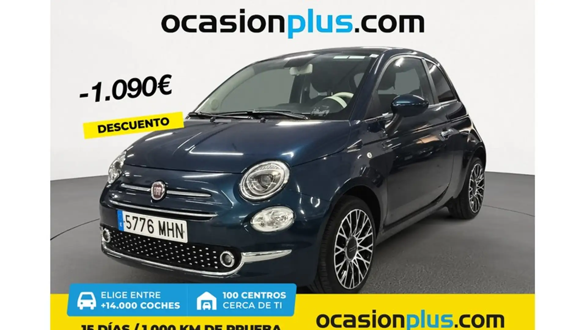 Fiat 500 1.0 Hybrid Dolcevita 52kW Bleu - 1