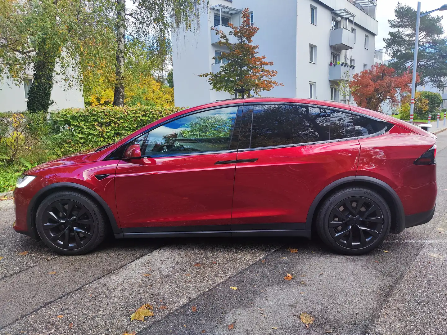 Tesla Model X Model X P100D 100kWh (mit Batterie) Rot - 1