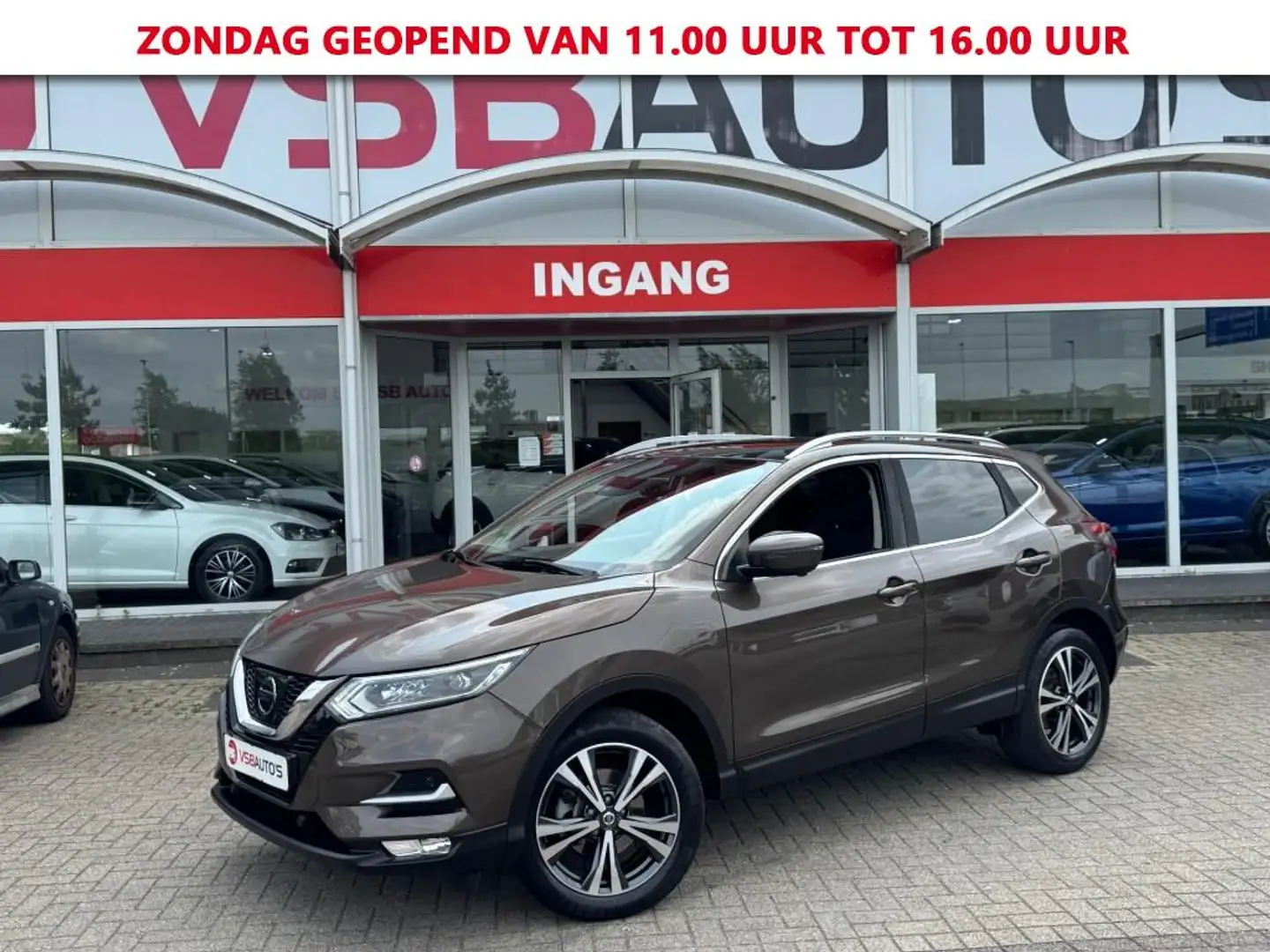 Nissan Qashqai 1.2 DIG-T 115PK LED NAVI PANO-DAK 360-CAMERA AIRCO Bruin - 1