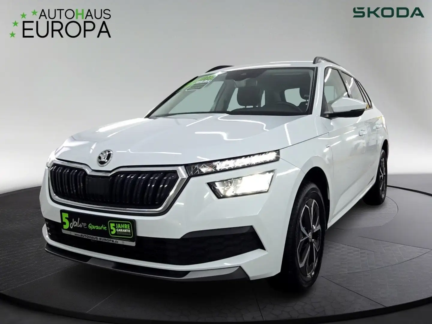 Skoda Kamiq 1.0 TSI Drive 125 KlimaA SmartLink SHZ PDC LED Blanc - 1