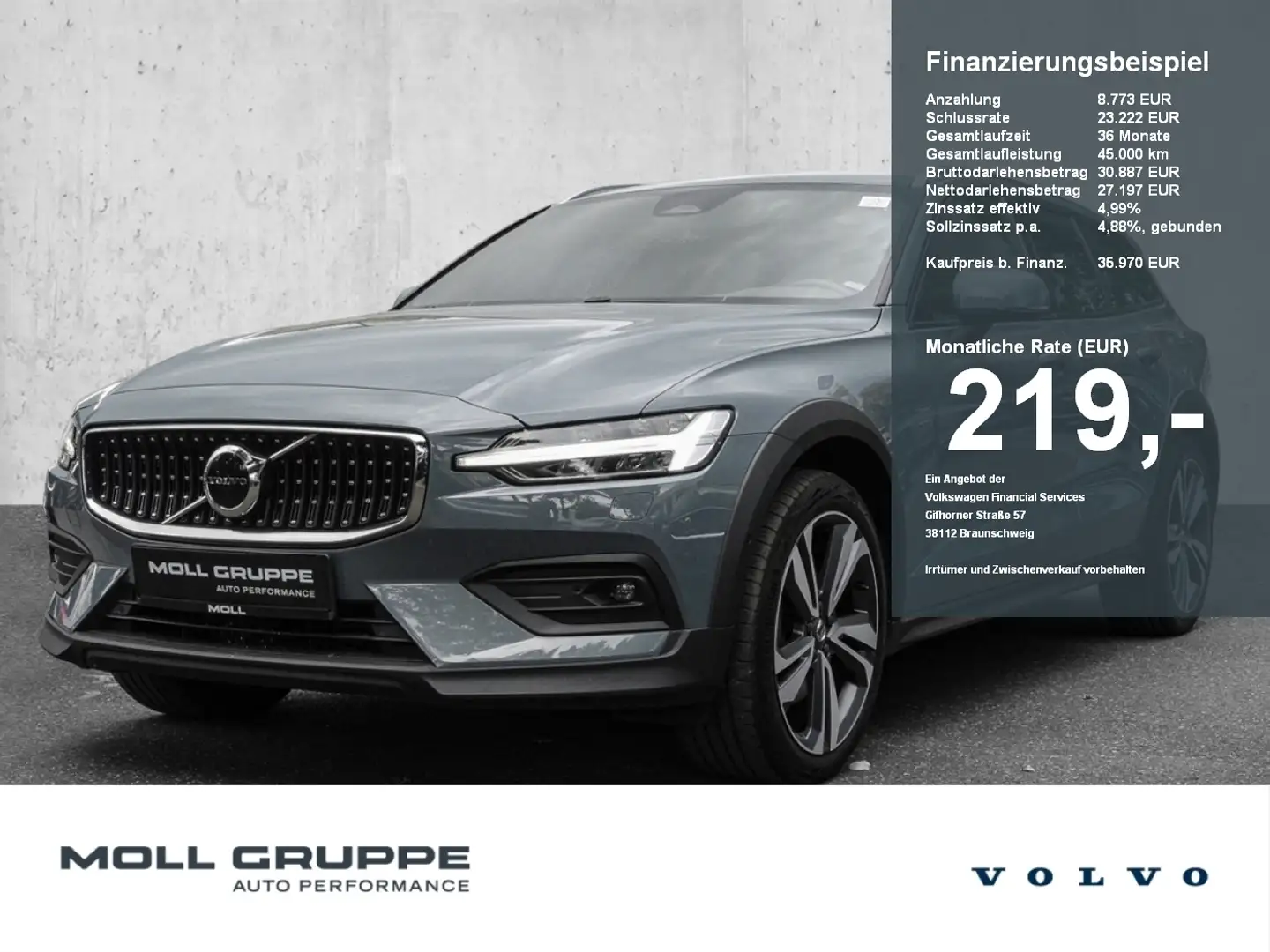 Volvo V60 Cross Country B4 AWD Plus ACC Harman/Kardon Grau - 1
