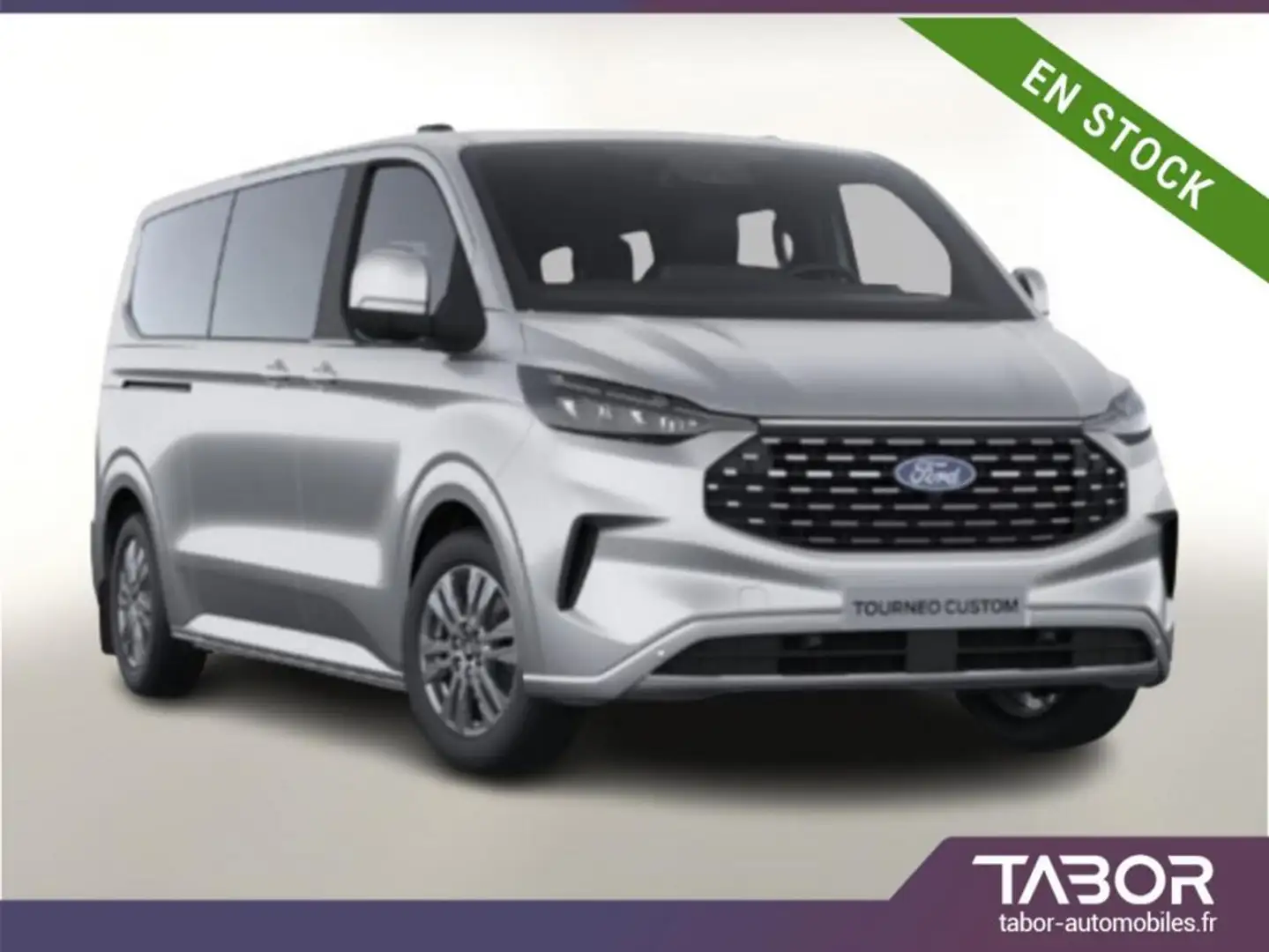 Ford Tourneo Custom Custom 2.0 TDCi 170 Aut Tit 320 L2 Argent - 1
