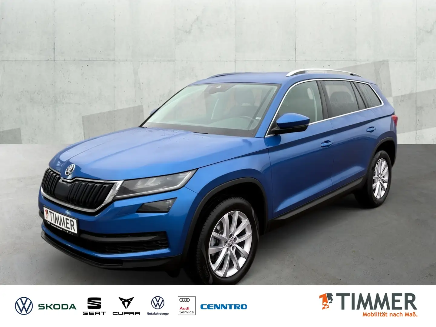 Skoda Kodiaq 1.5 TSI DSG STYLE +AHK +LED +RKAM +NAVI +SHZ +18" Bleu - 1