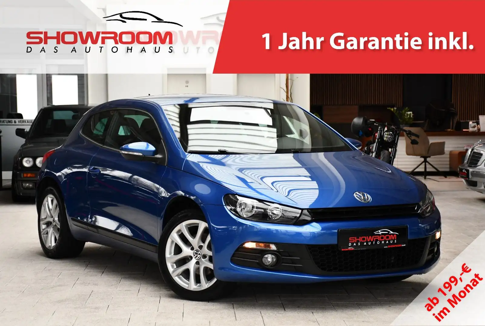 Volkswagen Scirocco 1.4 TSI 6-Gang Sport-Paket 1.Hand Blau - 1