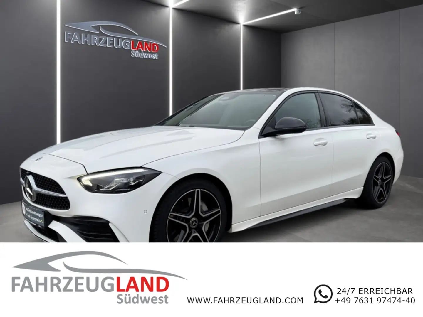 Mercedes-Benz C 220 d AMG Line Infinity Music  Start-Paket Business As Blanc - 1