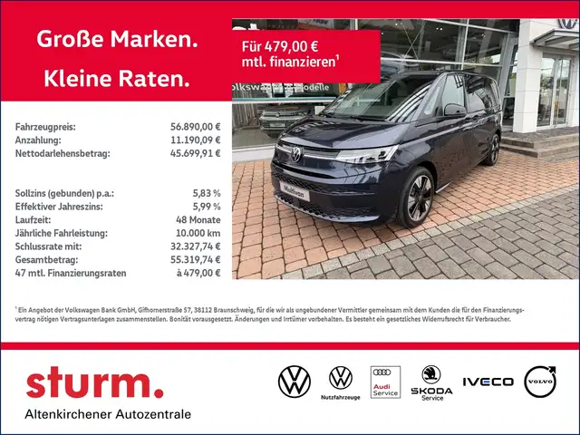 Volkswagen T7 Multivan Life "Edition" 2,0 TDI DSG *Navi, Pano, Kamera*Le