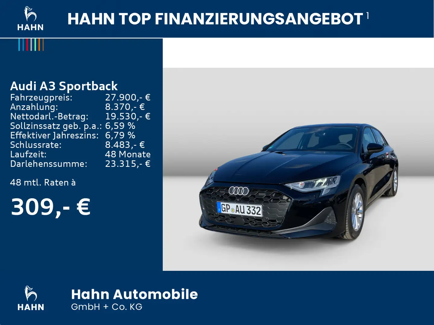Audi A3 Audi A3 Sportback 30 TFSI 85(116) kW(PS) Noir - 2