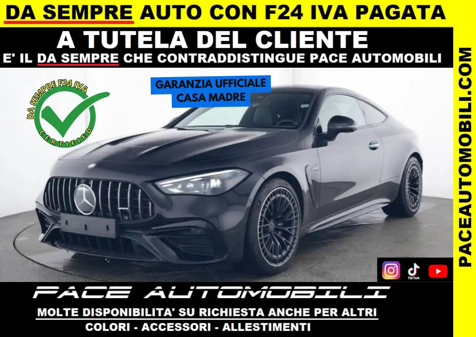 Mercedes-Benz CLE 53 AMG 4 MATIC + BLACK PACK EDITION 360 LED KAMERA TETTO Nero - 1