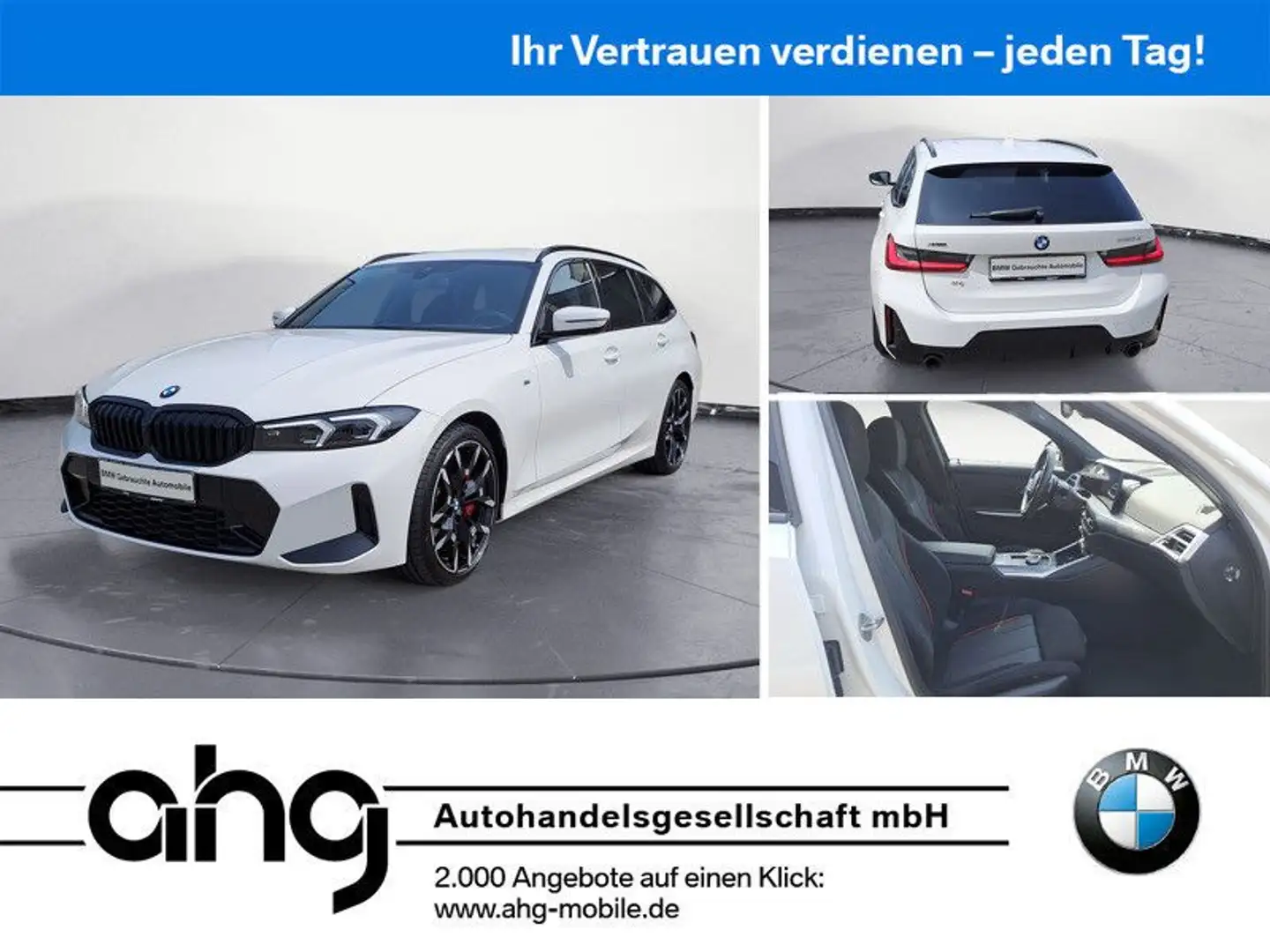 BMW 320 d xDrive Touring Automatic M Sportpaket pro A Weiß - 1