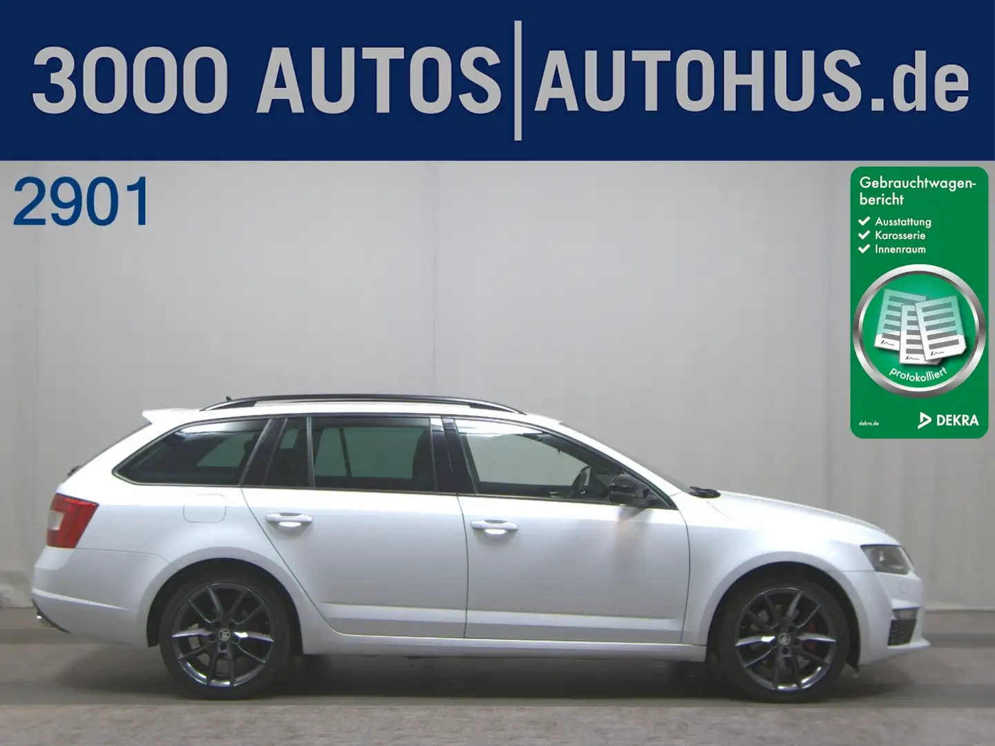 Skoda Octavia Kombi 2.0 TDI RS Navi Xenon ACC StHzg Weiß - 1