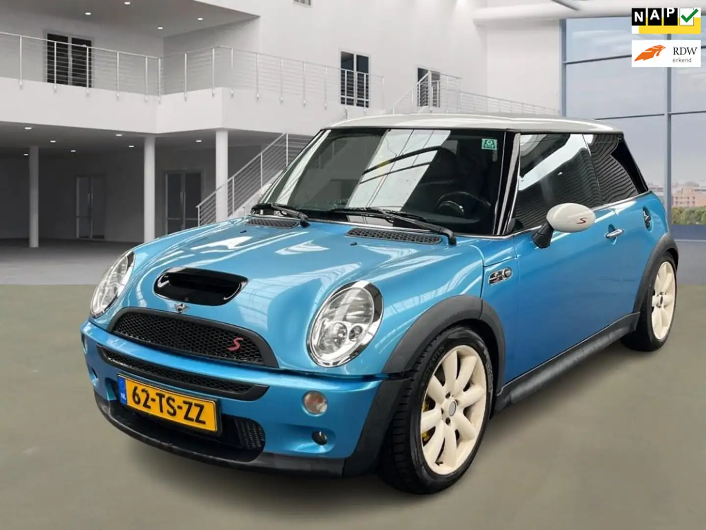 MINI Cooper S Mini 1.6 Chili|163PK|PSENSOR|LEDER|AIRCO| Azul - 1