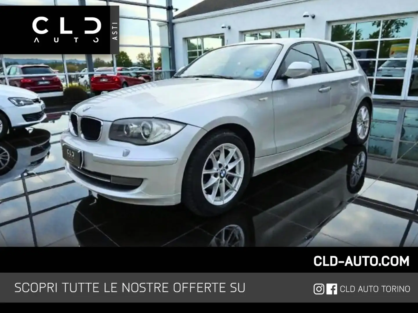 BMW 116 d 5p 2.0 Eletta 116cv dpf Silber - 1