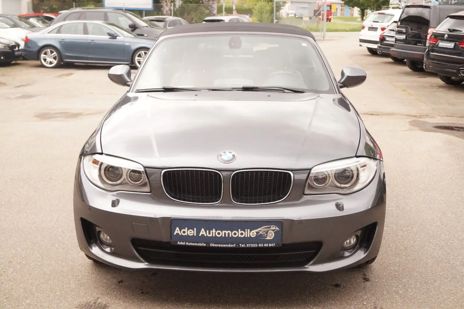 BMW 120 Baureihe 1 Cabrio 120d LEDER NAVI Grau - 2
