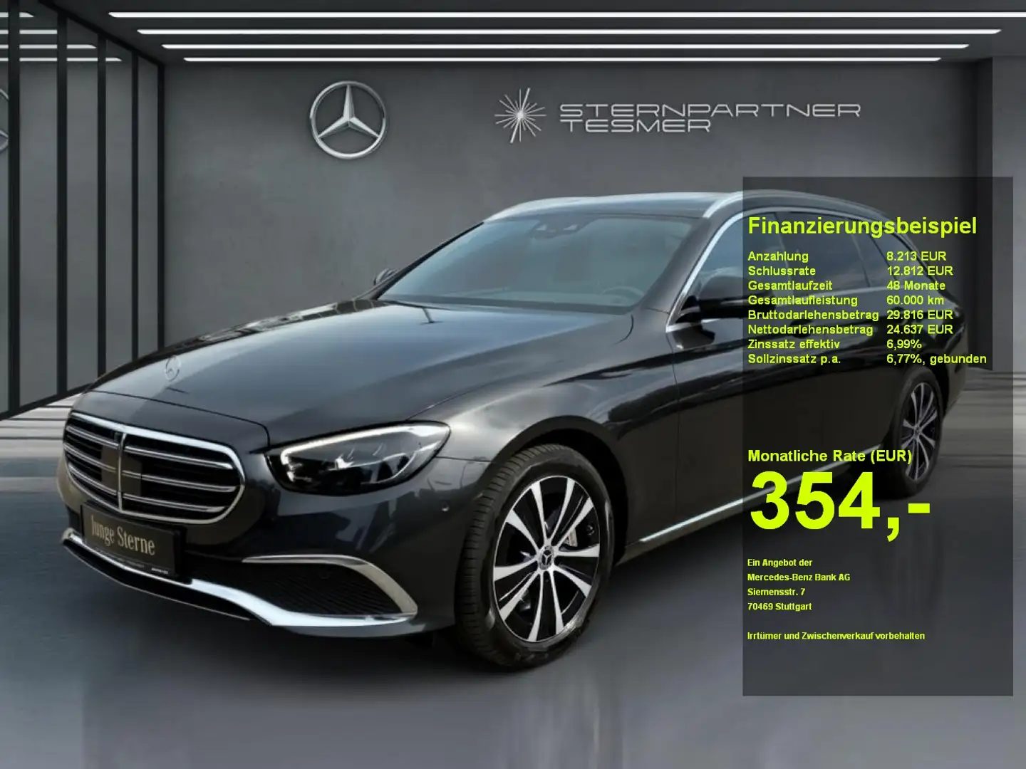 Mercedes-Benz E 300 de T Belüftung+Pano+Memory+360K+Distronic Grigio - 1