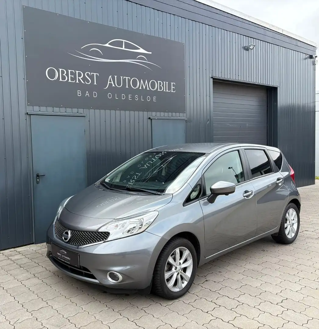 Nissan Note Acenta Plus*Tüv Neu*Scheckheft*Navi*360°PDC Gris - 2