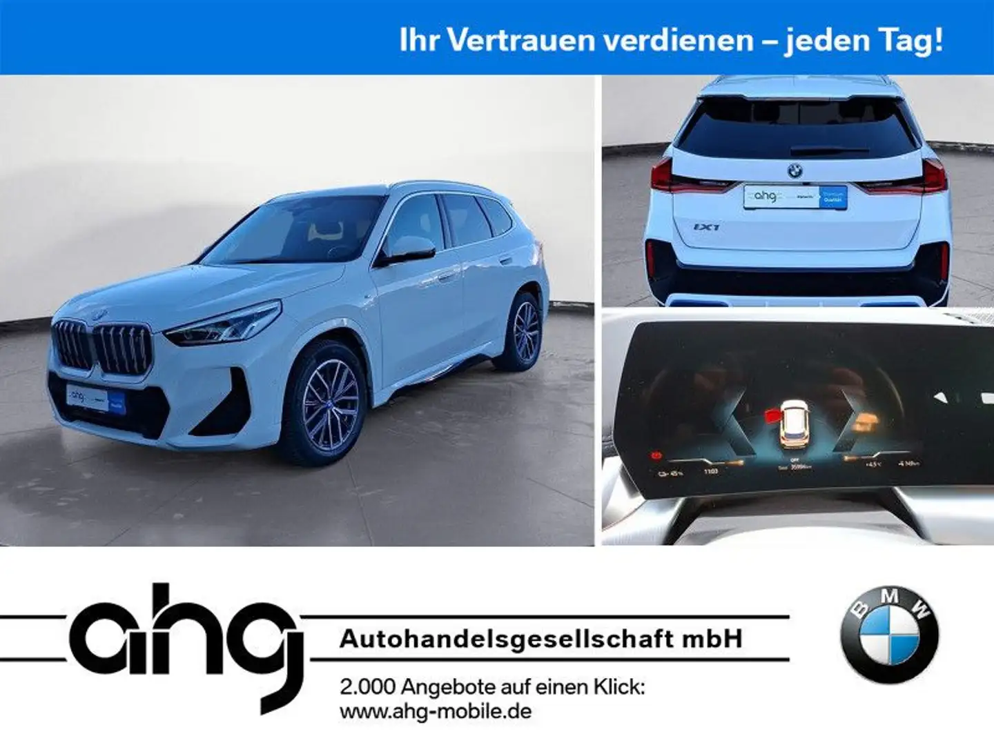 BMW iX1 xDrive30 M Sportpaket Adaptives Fahrwerk Weiß - 1
