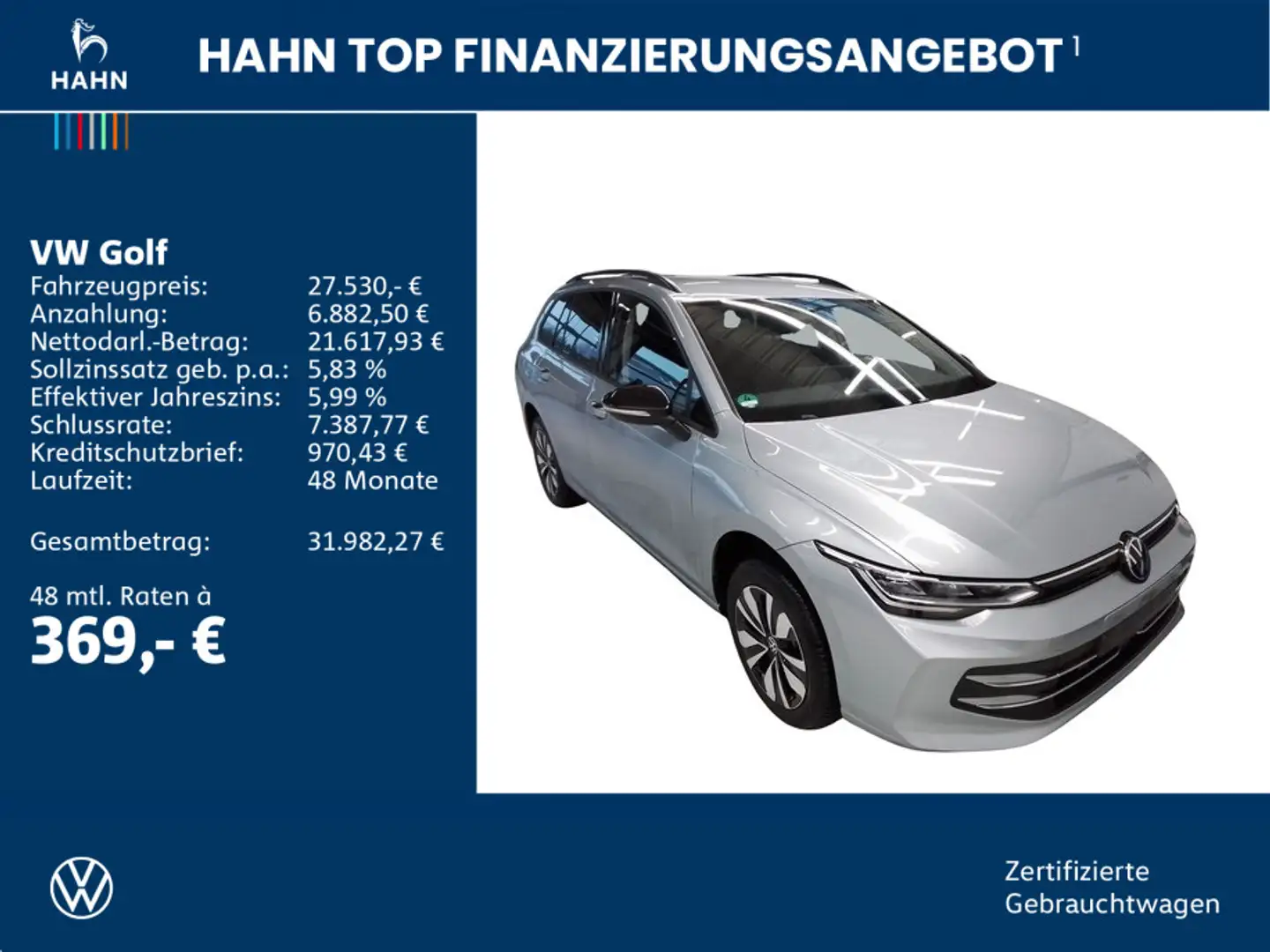 Volkswagen Golf VIII 1,5TSI GOAL STANDHEIZ NAV LED ACC KAM Silber - 2