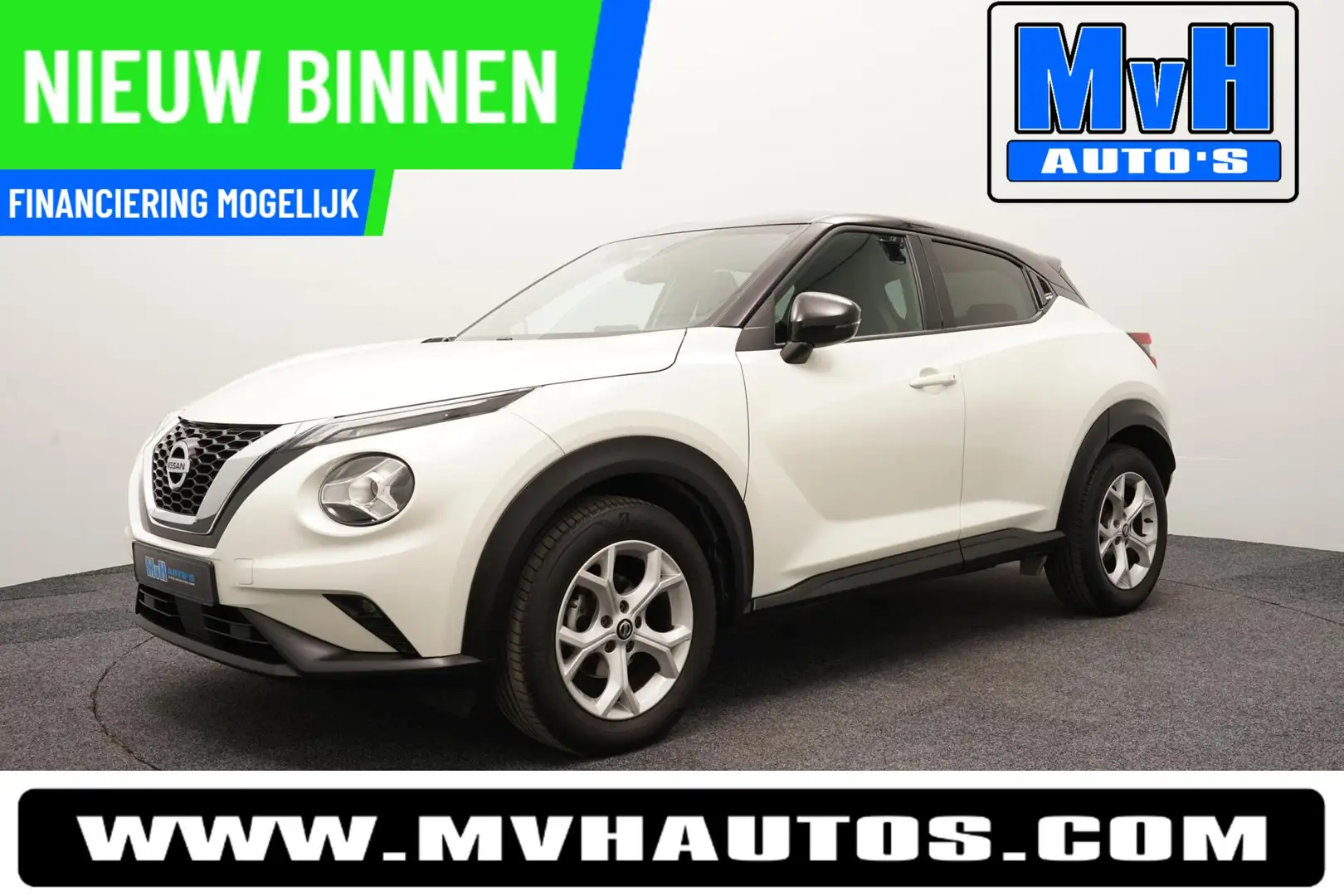 Nissan Juke 1.0 DIG-T N-Connecta|CAMERA|SPORTSTOEL|STOELVERW. Wit - 1
