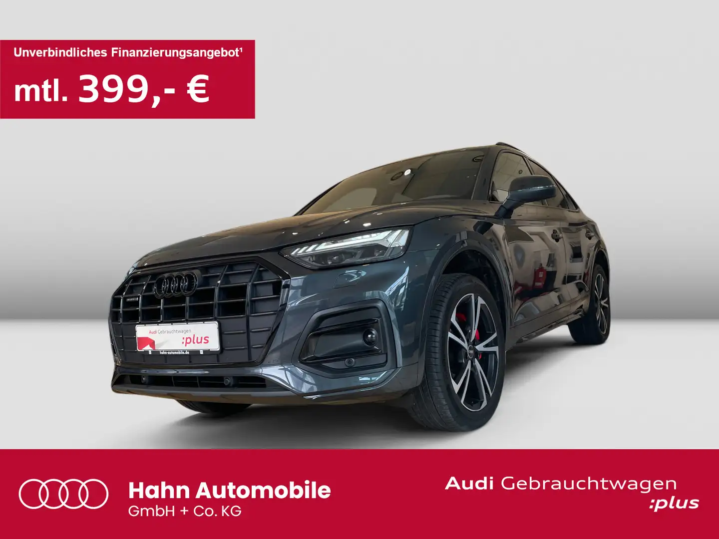 Audi Q5 40TDI quat S-trc S-line Matrix AHK Grau - 1