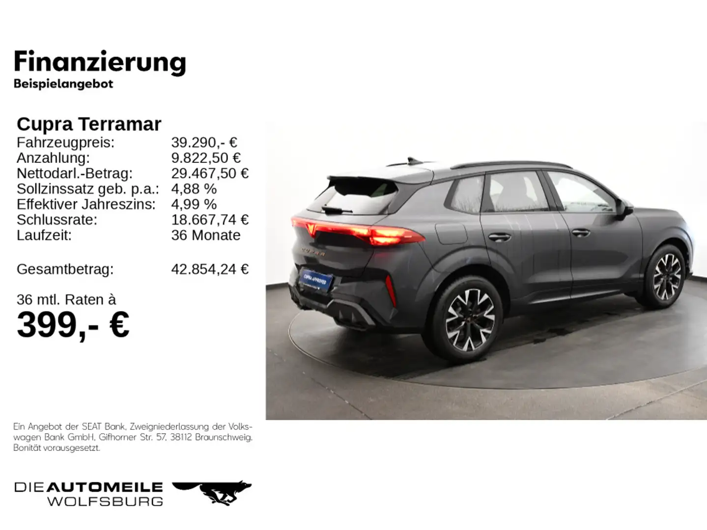 CUPRA Terramar 2.0 TSI DSG 4DRIVE STANDHZ/AHK/SENNHEIS Grau - 2