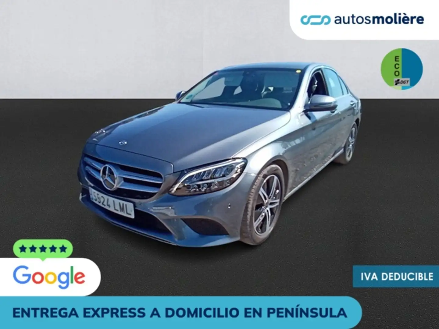 Mercedes-Benz C 200 9G-Tronic Gris - 1