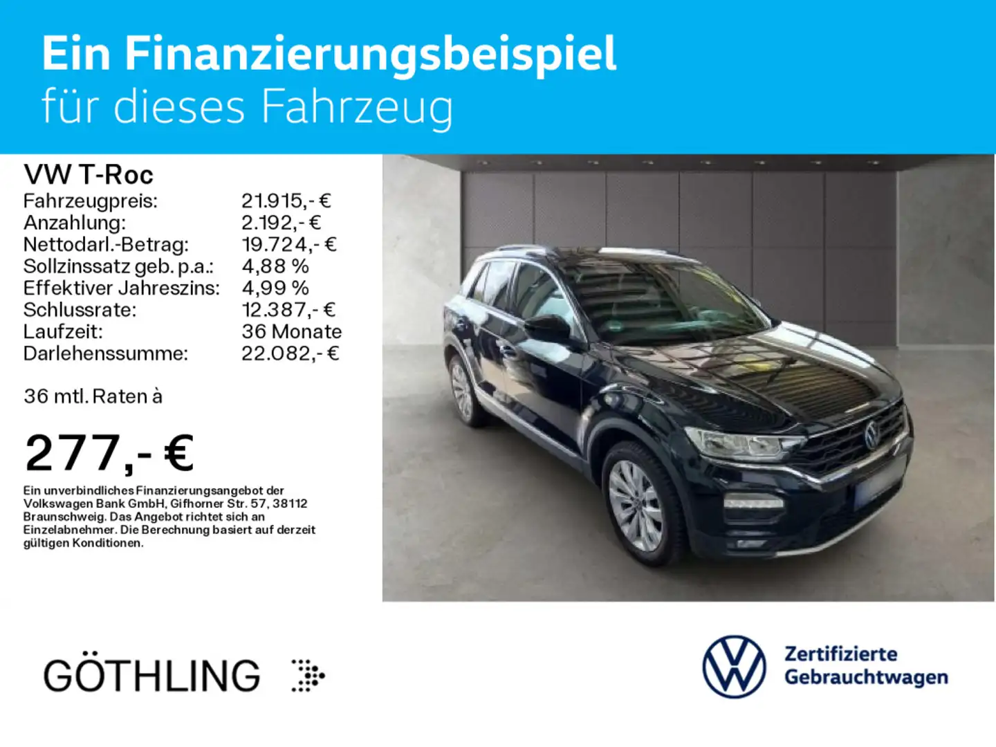 Volkswagen T-Roc T-ROC Sport TSI 110kW*KAM.*NAVI*FAP*EPH*SKP Negro - 2