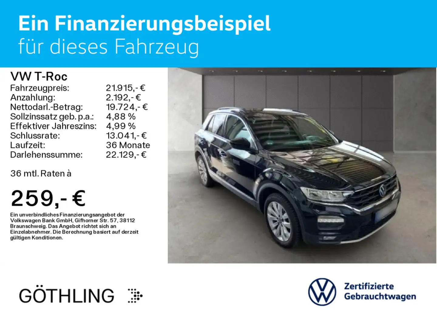 Volkswagen T-Roc T-ROC Sport TSI 110kW*KAM.*NAVI*FAP*EPH*SKP Nero - 2